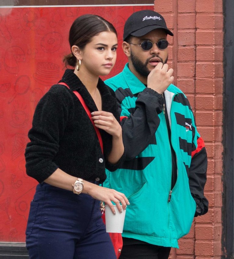 Selena Gomez in West Village, New York City with The Weeknd on September 3