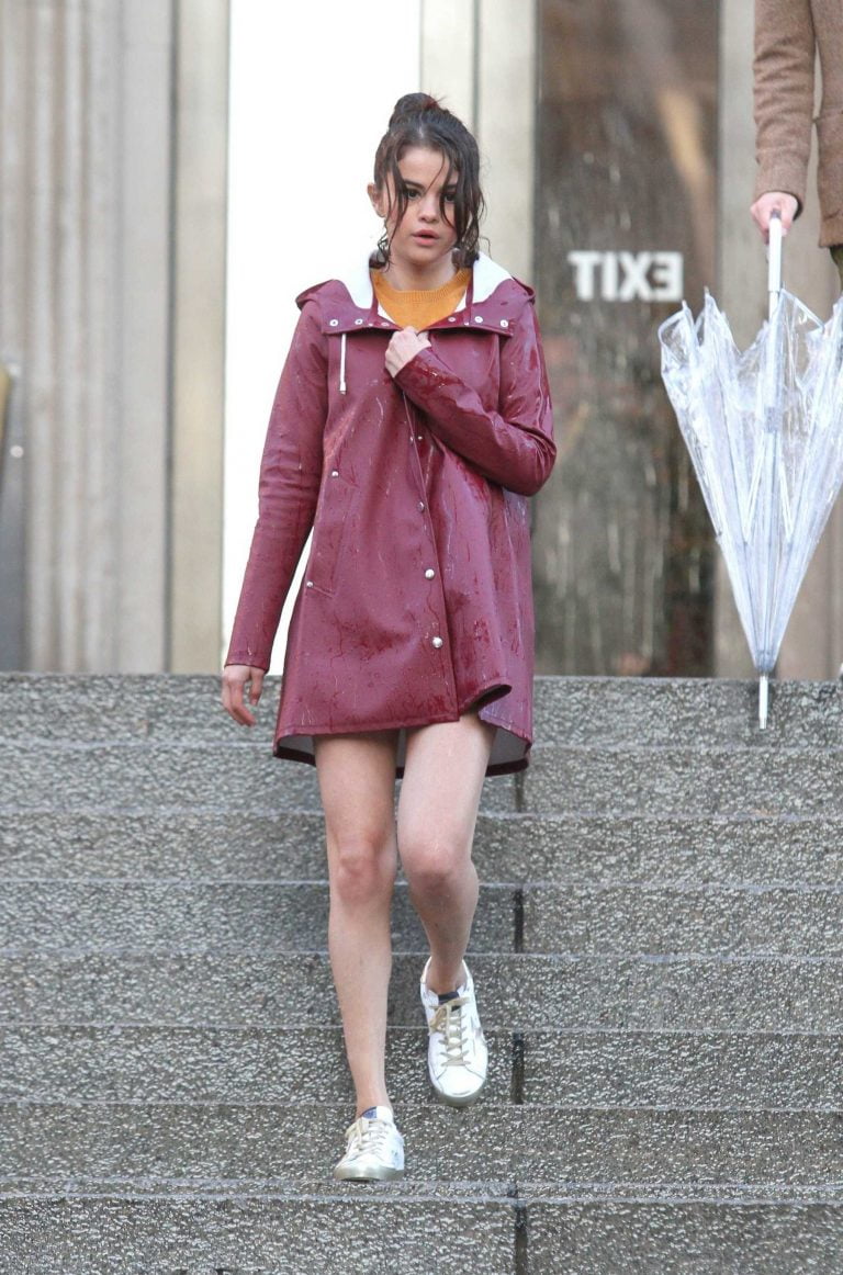 Selena Gomez films new Woody Allen movie in New York City on October 3