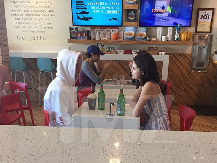 Selena Gomez and Justin Bieber in Los Angeles on October 28