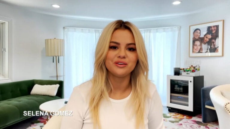 Selena Gomez introducing Taylor Swift at The BRIT Awards